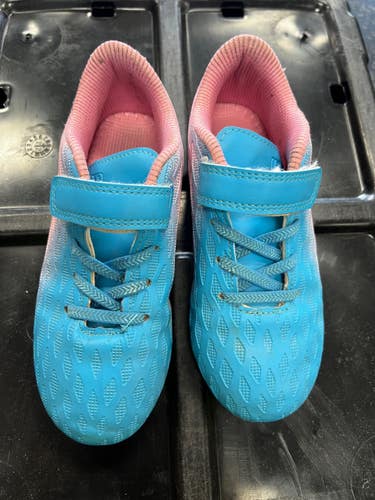 Used DEJA TU HUELLA Soccer Cleats Carolina Blue And Pink Youth 13.0 11849-S000044611