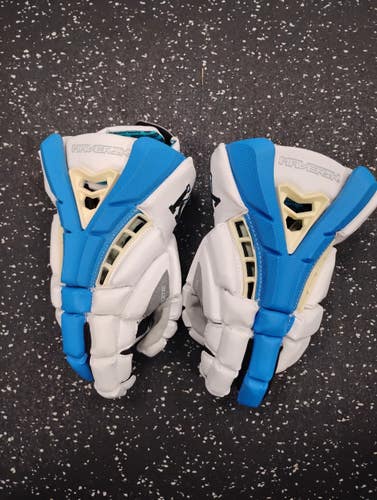 Used Maverik ROME Lacrosse Gloves Mens Carolina Blue And White 12" 11849-S000044614
