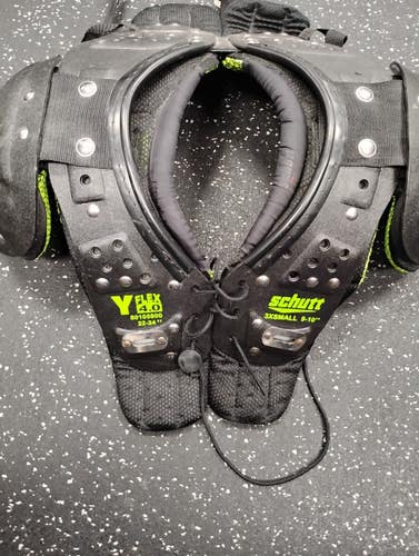 Used Schutt Y FLEX 4.0 FB Shoulder Pads Black XXXS 11849-S000044572