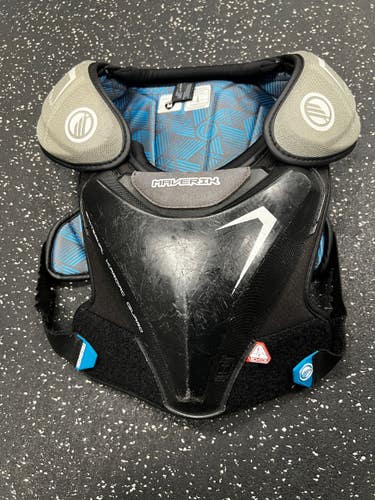 Used Maverik EKG Lacrosse Shoulder Pads Black MD 11849-S000044533