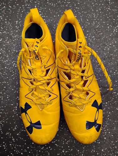 Used Under Armour Adult FB Cleats Gold Senior 13 11849-S000044519