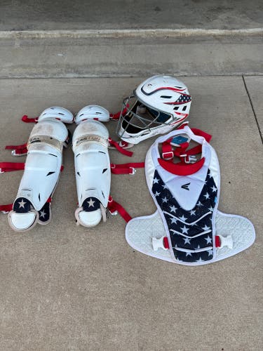 Stars and Stripes Easton Jen Schro The Very Best Catcher's Set (Used)