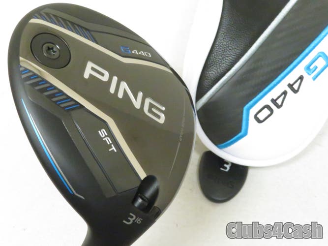 PING G440 SFT Fairway 16°  3 Wood Denali Red 70g 6.0 Stiff Flex +Cover  MINT