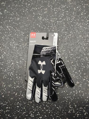 Used Under Armour F7 FB Gloves Black 2X 11849-S000044365