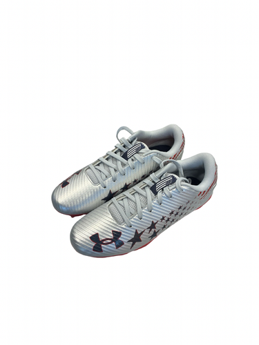 Used Under Armour Adult FB Cleats Grey Senior 4.5 11682-S000139707