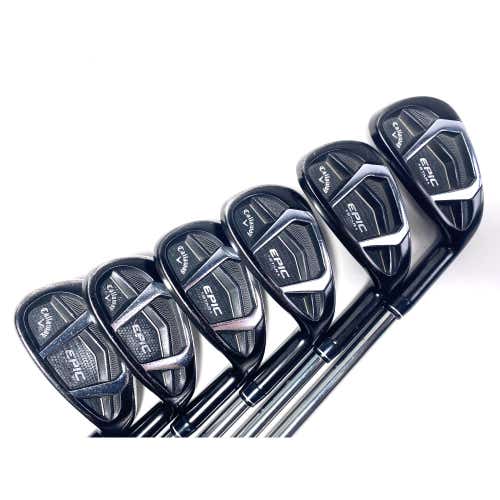 Callaway EPIC Star Iron Set 7-PW+AW+GW Grand Bassara 55g Senior RH