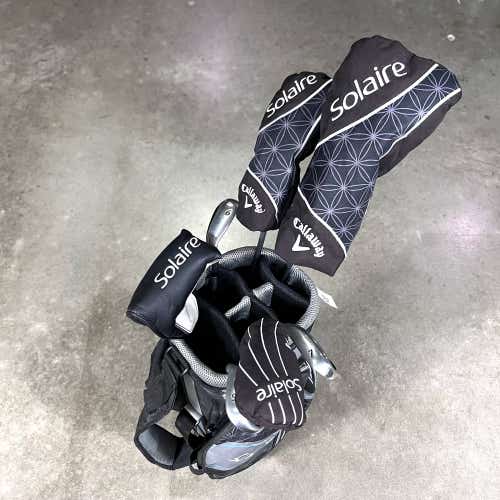 Callaway Solaire 2018 Club Set Driver 5W 6H 7&9 SW Putter Ladies RH HC +Bag DENT
