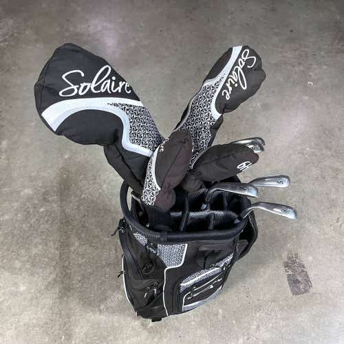 Callaway Solaire Club Set Driver 3W 5H-6H 7-PW SW Putter Ladies RH HC +Bag