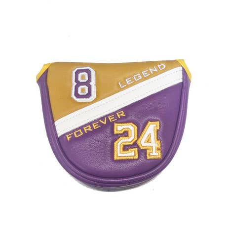 NEW Kobe Bryant 8/24 "Legend Forever" Purple/Gold Mallet Putter Headcover