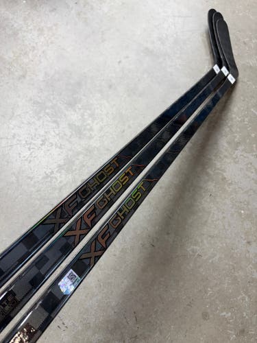 3 PACK 90 Flex Custom P90TM Senior CCM XF Ghost Pro Left Hand Hockey Stick (Used) Pro Stock