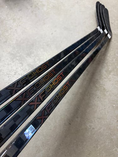 4 PACK 90 Flex Custom P90TM Senior CCM XF Ghost Pro Left Hand Hockey Stick (Used) Pro Stock