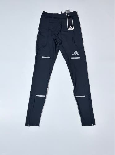 Black Small Men's Adidas Compression Leggings (New) Adidas ADI365 Running ClimaWarm+ Tights JP3847