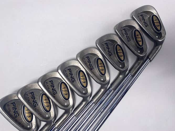 Ping i3 Blade Iron Set 3-PW White Dot 3* Up Cushin JZ Regular Steel Mens RH