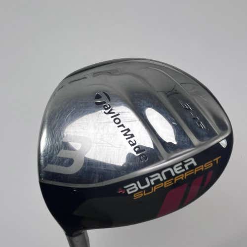 LEFTY TaylorMade Burner Superfast 3 Fairway Wood 15* SuperFast 48 Stiff LH