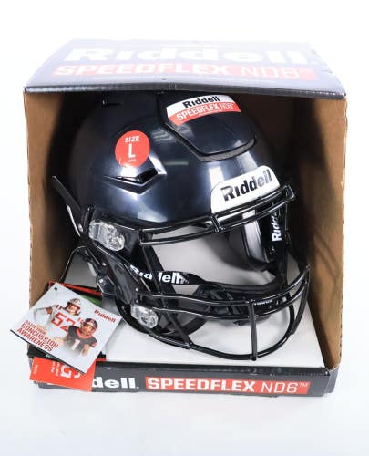 Riddell SpeedFlex ND6 Black Youth Football Helmet Size Youth L 2026 Read #69