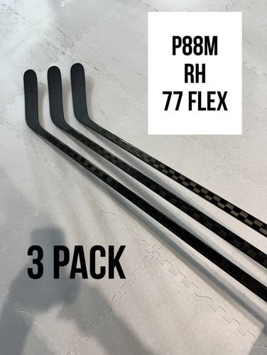 Senior(3x)Right P88M 77 Flex ProBlackStock™ Unbranded Blackouts Pro Stock Nexus Hockey Sticks