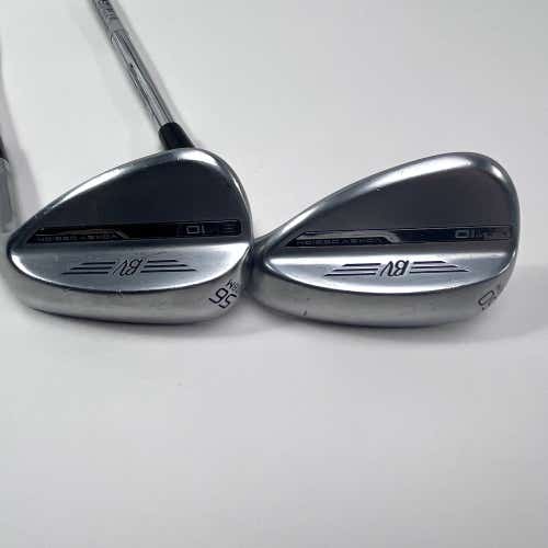 Titleist Vokey SM10 Tour Chrome Wedge Set 56* 8 | 60* 8 SM10 Wedge Steel Mens RH