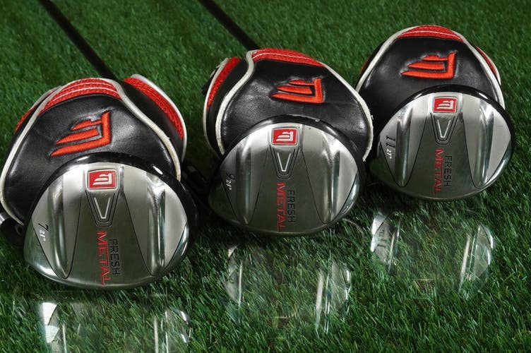 Founders Club Fresh Metal Woods Set 7W 9W 11W A/Senior Graphite + Headovers RH