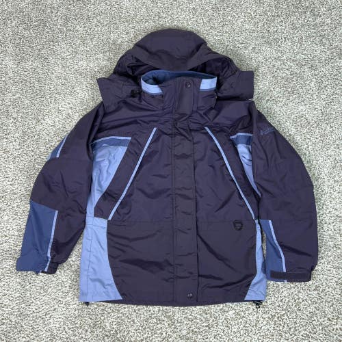 Columbia Jacket Womens Medium Purple Interchange Fire Ridge Ski Hiking Winter