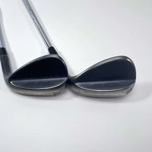 Titleist Vokey SM9 Jet Black Wedge Set 54* 10 | 58* 8 KBS Wedge Steel Mens RH