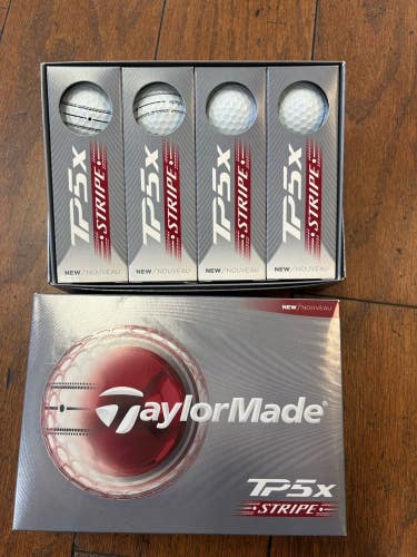2 Dozen Taylor Made TP 5X Stripe / White