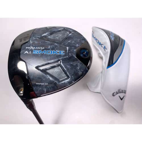 LEFTY Callaway Paradym Ai Smoke Max D Driver 10.5* Vanquish 4R Regular LH HC