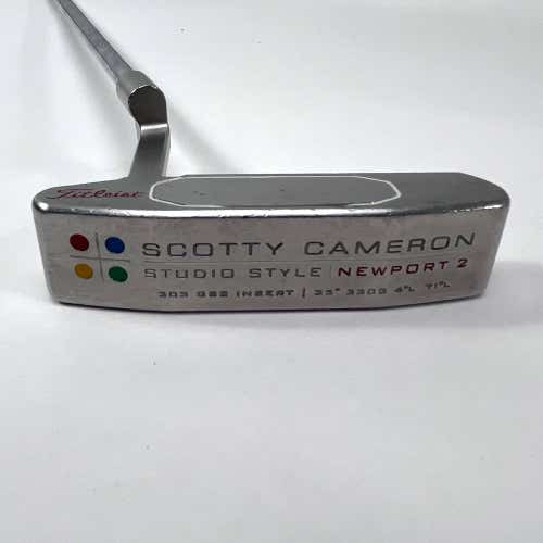 LEFTY Scotty Cameron Studio Style Newport 2 Putter 35" Mens LH