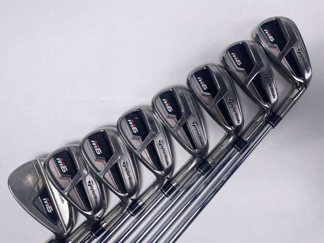 TaylorMade M6 Iron Set 4-PW+AW KBS Max 85g Regular Steel Mens RH