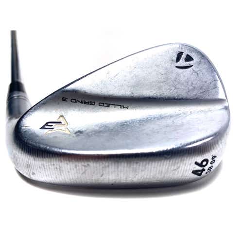 TaylorMade Milled Grind 3 Raw Chrome Gap Wedge GW 46* 9 TT DG S200 Stiff RH