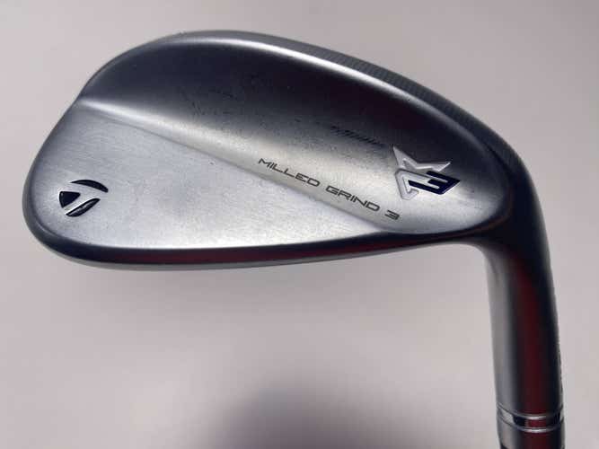 TaylorMade Milled Grind 3 Raw Chrome Gap Wedge GW 52* 12 TT DG 130g X Stiff RH
