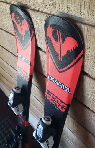KIDS 80cm SKIS ROSSIGNOL HERO /LOOK TEAM 4 GRIP WALK BINDINGS *USED* READY TO USE CONDITION