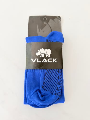 VLACK Athletic Compression Knee High Socks Soccer hockey Blue size M New