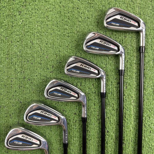 Cobra King F9 One Length Iron Set 5-PW Fujikura Atmos 6R Graphite Regular Flex