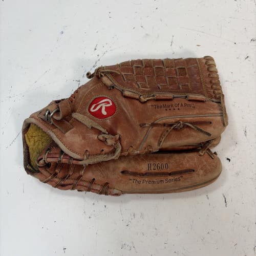 Rawlings Premium H2600 Baseball Glove, RHT, 12.5"