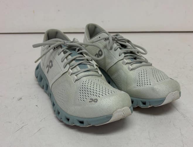 ON Cloud X Shift White Teal Women's Cloudtec Helion Running Shoes US 9.5 EU 41