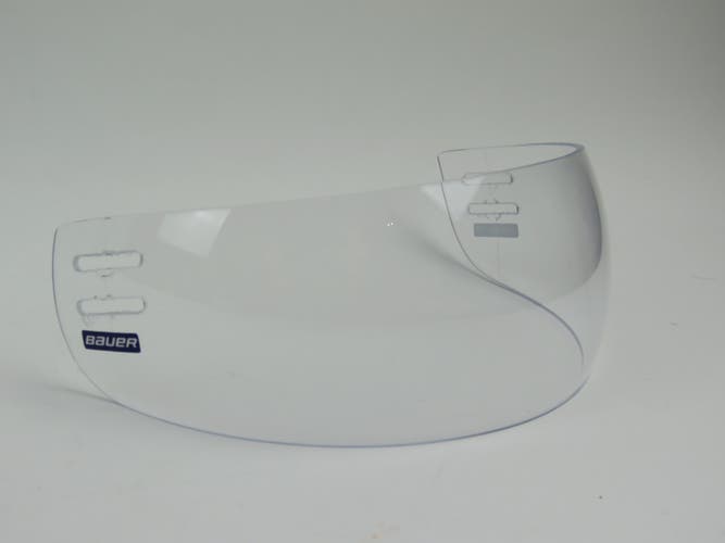 Bauer 55P Clear 3.5" Straight NHL Pro Stock Hockey Helmet Player Visor