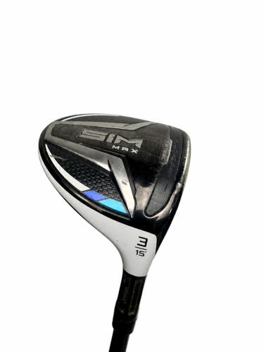 TaylorMade SIM MAX 3 Wood 15 Ventus FW 5-R Regular Flex RH (Used)