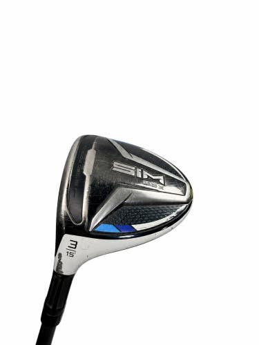 TaylorMade SIM MAX 3 Wood 15 HZRDUS 70g 6.0 Stiff LH (Used)