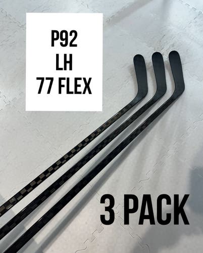 Senior(3x)Left P92 77 Flex ProBlackStock™ Unbranded Blackouts Pro Stock Nexus Hockey Sticks
