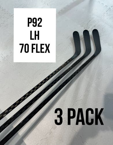 Senior(3x)Left P92 70 Flex ProBlackStock™ Unbranded Blackouts Pro Stock Nexus Hockey Sticks