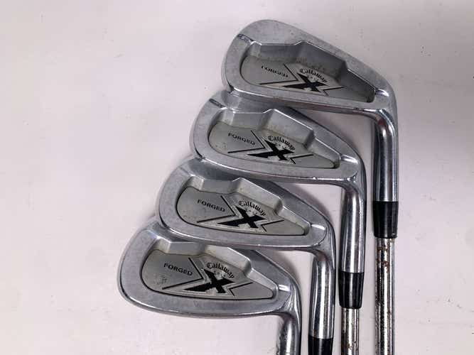 Callaway X Forged 2007 Iron Set 7-PW Project X Rifle Flighted 6.5 Extra Stiff RH