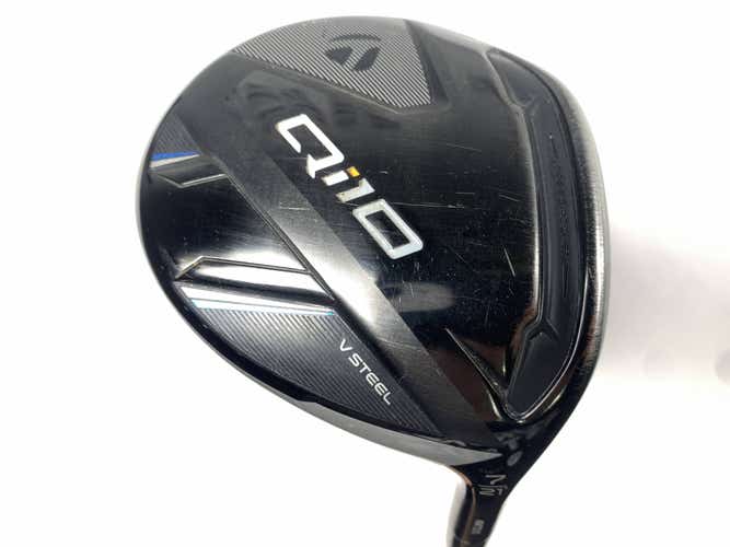 TaylorMade Qi10 7 Fairway Wood 21* ProForce V2 6S Stiff Mens RH Oversize Grip