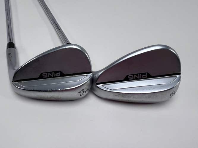 Ping s159 Chrome Wedge Set 54* 12 | 58* 6 Orange Dot 2* Flat DG X100 XStiff RH