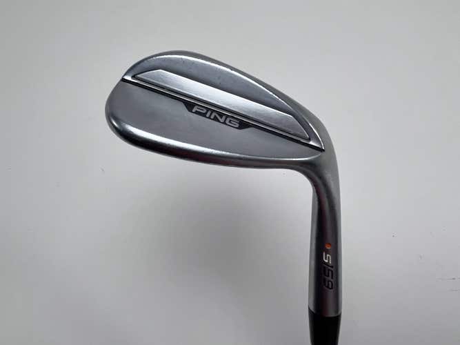 Ping s159 Chrome Lob Wedge LW 60* 8 B-Grind Orange Dot 2* Flat True Temper DG RH