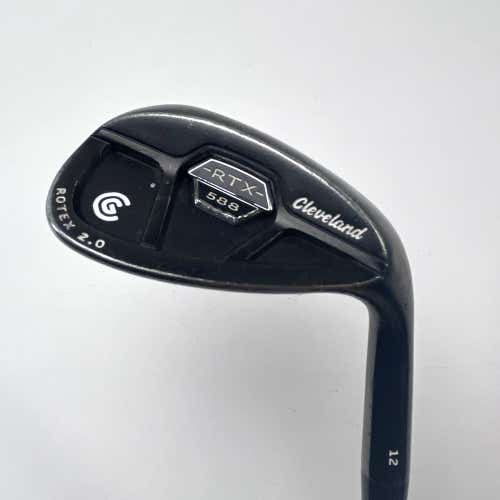 Cleveland 588 RTX 2.0 CB Black Satin Lob Wedge LW 58* 12 TT Dynamic Gold RH
