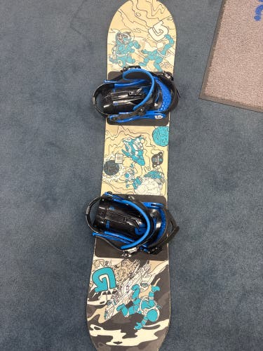 Unisex Burton LTR Snowboard Freestyle With Bindings Soft Flex True Twin 125 cm (Used)