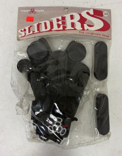 Triple Eight Sliders Leather/K-evlar Longboarding Gloves +Slider Bars S/M NEW