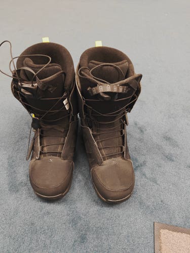 Men's Size M 13.5 (W 14.5) Salomon Faction rtl Snowboard Boots Medium Flex All Mountain (Used)