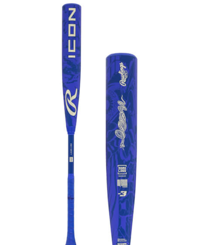 New 2027 Rawlings Icon BBCOR Baseball Bat: RBB7I3