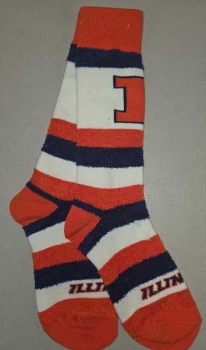 ST2 NCAA ILLINOIS FIGHTING ILLINI Crew Socks ONE SIZE FITS MOST FREE SHIPPING